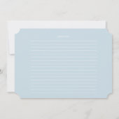 Elegante Blume Tea Bridal Brunch Rezept für eine B Einladung (Rückseite)