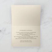 Elegante Blume und Edelsteine 50. Hochzeitstag Karte (Innenseite)