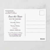 Elegante Blume und Feathers Postkarte (Rückseite)