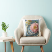 Elegante Blume und Perlen Kissen (Stuhl )
