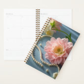 Elegante Blume und Perlen Planer (Anzeige)