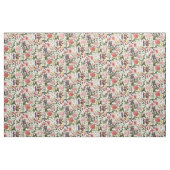 Elegante Blume und Vintage Butterfliegen Stoff (Yard (91,4 cm))