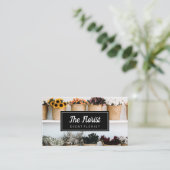 Elegante Blume Visitenkarte (Stehend Vorderseite)