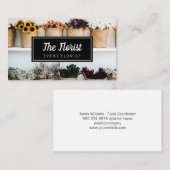 Elegante Blume Visitenkarte (Vorne/Hinten)