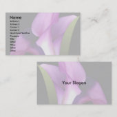 Elegante Blume Visitenkarte (Vorne/Hinten)
