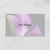 Elegante Blume Visitenkarte (Rückseite)