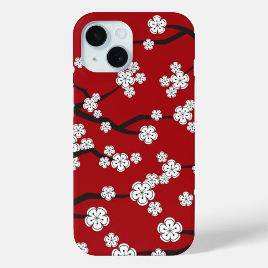 Elegante Blume von Sakura Cherry Blossom Case-Mate iPhone Hülle (Rückseite)
