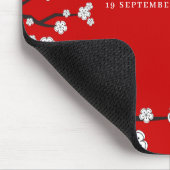 Elegante Blume von Sakura Cherry Blossom Mousepad (Ecke)