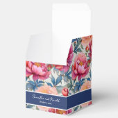 Elegante Blume von Wasserfarben Peony Gefallen Sch Geschenkschachtel (Geöffnet)