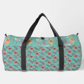 Elegante Blume Wasserfarbe individuell anpassen Duffle Bag (Rückseite)