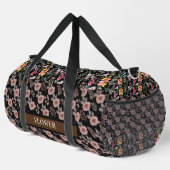 Elegante Blume Wasserfarbe individuell anpassen Duffle Bag (Rechte Ecke)
