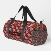 Elegante Blume Wasserfarbe individuell anpassen Duffle Bag (Rechte Ecke)