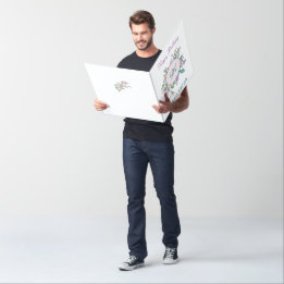 Elegante Blume Wasserfarben Monogramm Grosser Gebu