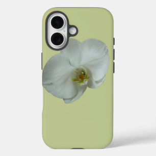 Elegante Blume Weiß Orchid Botanisch iPhone 16 Hülle