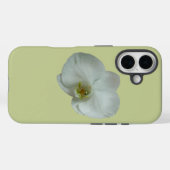 Elegante Blume Weiß Orchid Botanisch Case-Mate iPhone Hülle (Rückseite (Horizontal))