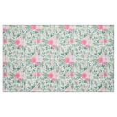 Elegante Blume Weiß Rosa Wasserfarben Stoff (Fat Quarter (45,7 x 55,9 cm))