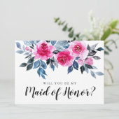 Elegante Blume wird meine Trauzeugin sein (Stehend Vorderseite)