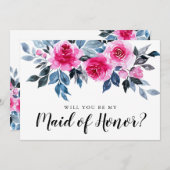 Elegante Blume wird meine Trauzeugin sein (Vorne/Hinten)