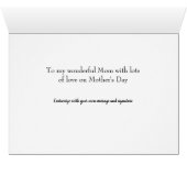 Elegante Blume zum Muttertag (Innenansicht Horizontal (Unten))