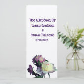 Elegante Blume zur Einladung von Peony (Stehend Vorderseite)