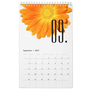 Elegante Blumen Bunte Blumen Blumenliebhaber 2027 Kalender