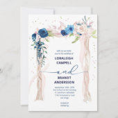 Elegante Blumen Canopy Wedding Einladung (Vorderseite)