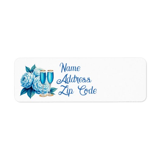 Elegante Blumen Champagner Hochzeit anpassbar  (Vorne)