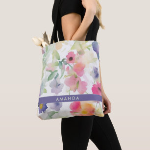 Elegante Blumen Cute Trendige Chic Stylische Tote- Tasche