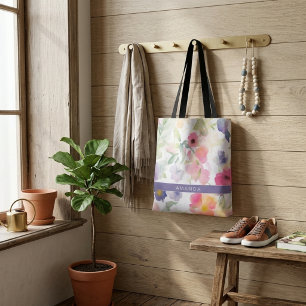 Elegante Blumen Cute Trendige Chic Stylische Tote- Tasche