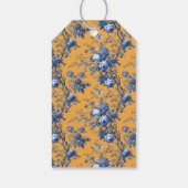 Elegante Blumen-Dankeskarten Geschenkanhänger (Rückseite)