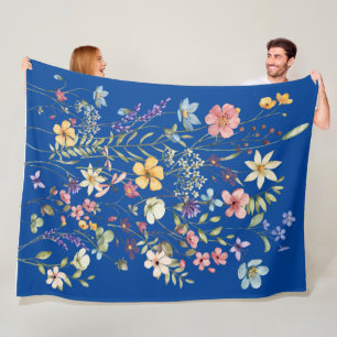 Elegante Blumen-Decke für gemütlichen Komfort und  Fleecedecke