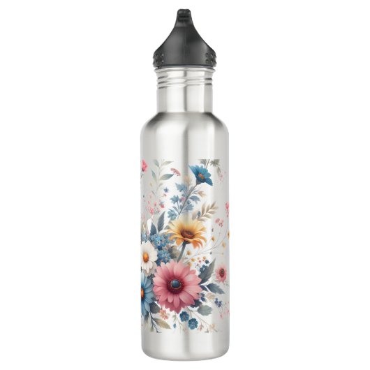 Elegante Blumen Edelstahlflasche (Rechts)