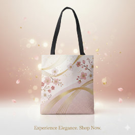Elegante Blumen-Energie-Fluss Full-Print-Tragetasc Tasche