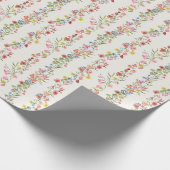 Elegante Blumen Geschenkpapier (Ecke)