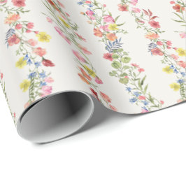 Elegante Blumen Geschenkpapier