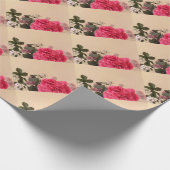 Elegante Blumen Geschenkpapier (Ecke)