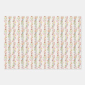 Elegante Blumen Geschenkpapier Set (Vorderseite 2)