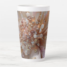 Elegante Blumen-Glas-inspirierte Design-Kaffeetass Milchtasse
