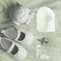 Elegante Blumen glühende Taufe