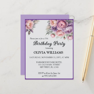 Elegante Blumen in sanften Pastelltönen Zum Geburt