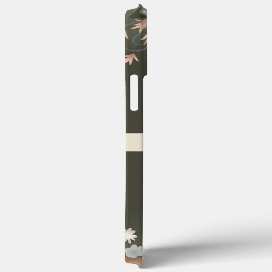 Elegante Blumen individualisieren Name Treny Hübsc Case-Mate iPhone Hülle (Rückseite / Rechts)