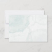 Elegante Blumen, individuell auf Hochzeiten abgest Einladung (Rückseite)