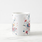 Elegante Blumen Kaffeetasse (Mittel)