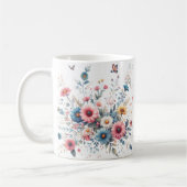 Elegante Blumen Kaffeetasse (Links)