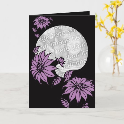 elegante BLUMEN - Karte (Gelbe Blume)