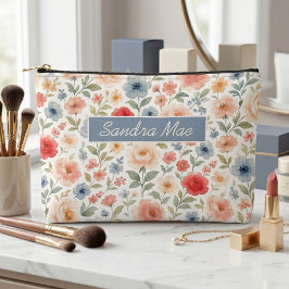 Elegante Blumen-Kunst-Muster-Kosmetiktasche im Chi Zubehörtasche