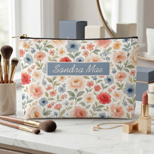 Elegante Blumen-Kunst-Muster-Kosmetiktasche im Chi Zubehörtasche