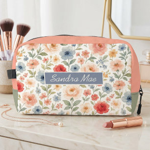 Elegante Blumen-Kunst-Muster-Kosmetiktasche Waschbeutel