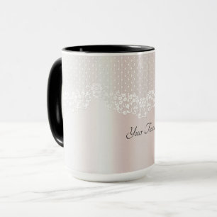 Elegante Blumen-Lace-Tasse Tasse