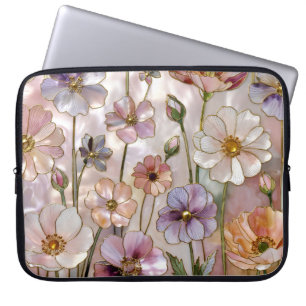 Elegante Blumen-Laptop-Hülle Botanisches Case